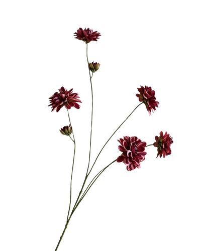 Zijden dahliatak bordeaux 90 cm