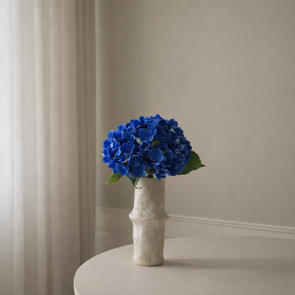 Blue Hydrangea Flower