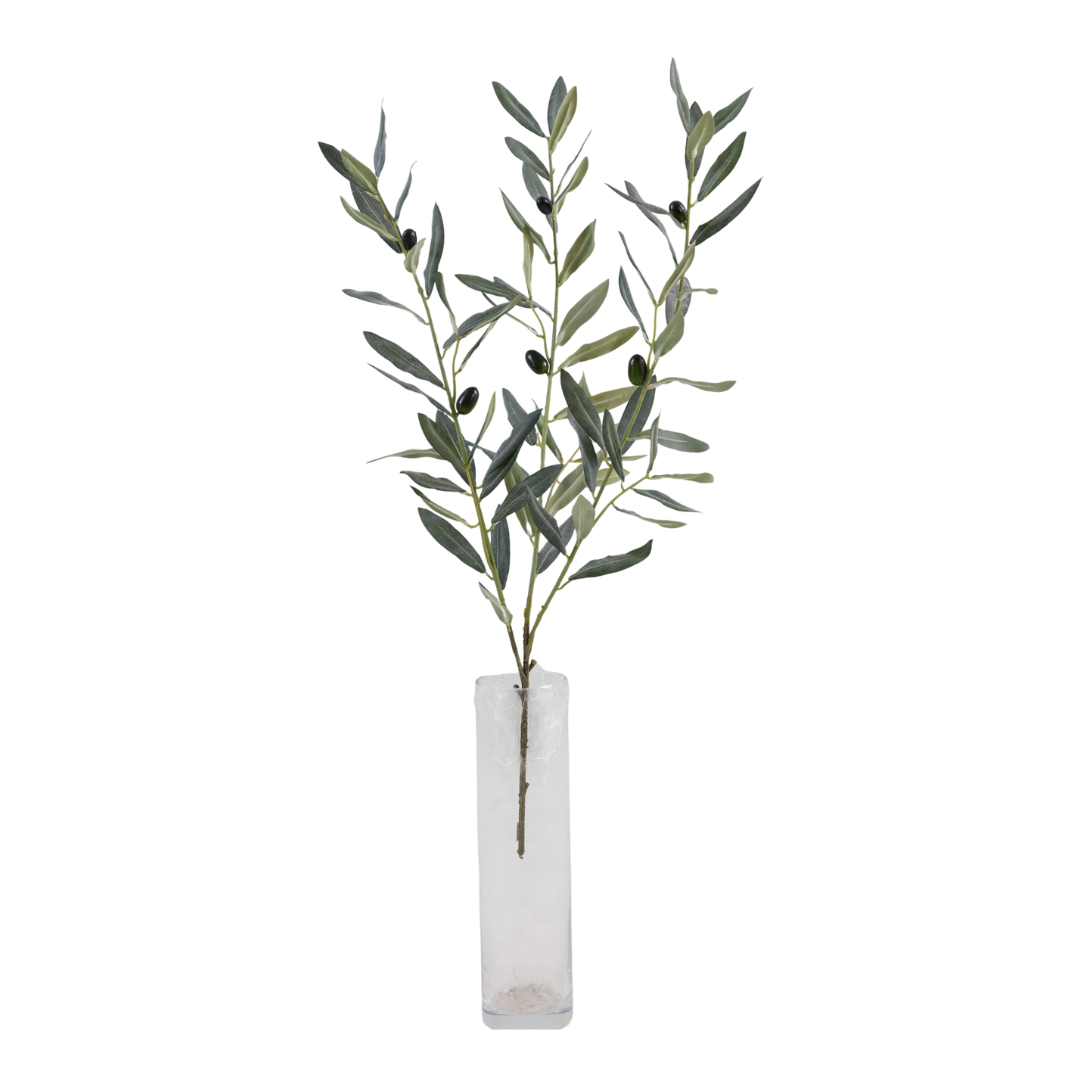 Zijden Olijftak | 70 cm