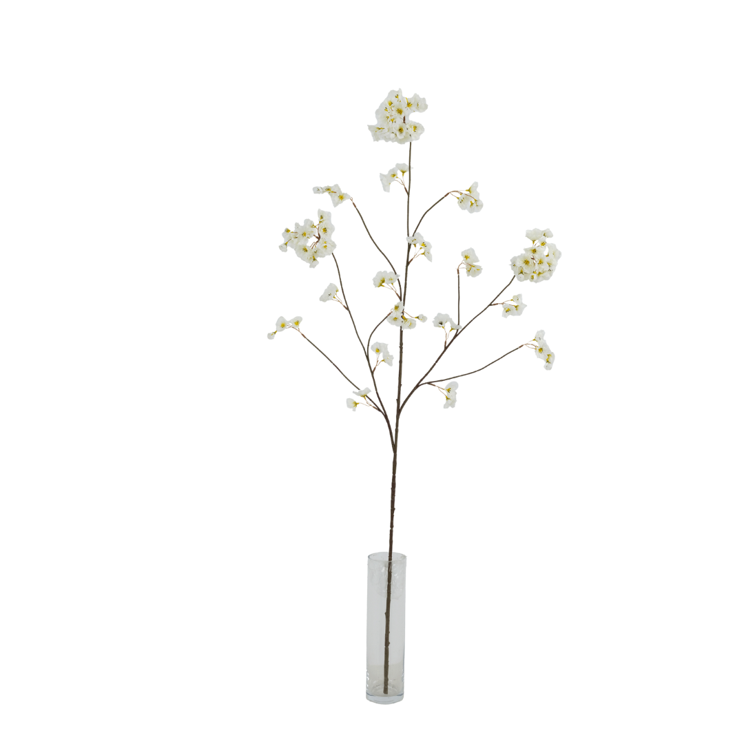 Zijden Bloesemtak Crème | 130 cm