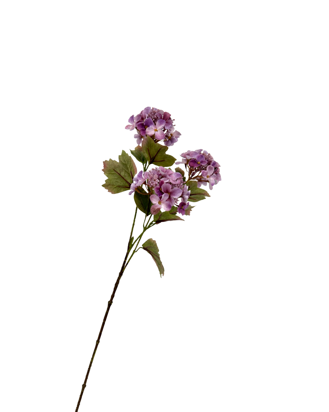 Zijden Hydrangea spray Paars 82 cm