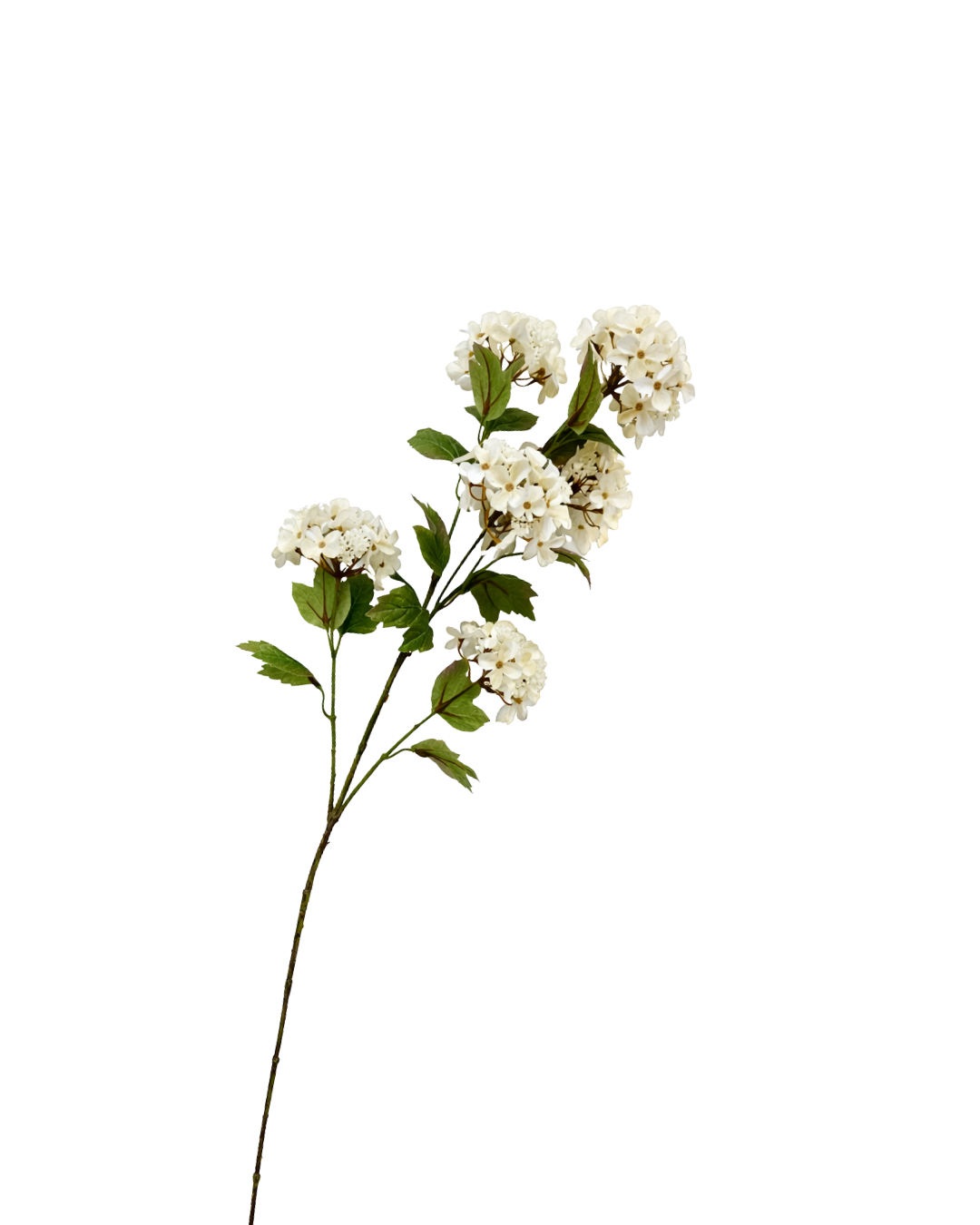 Zijden Hydrangea spray Crème 95 cm