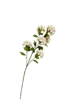 Zijden Hydrangea spray Crème 95 cm