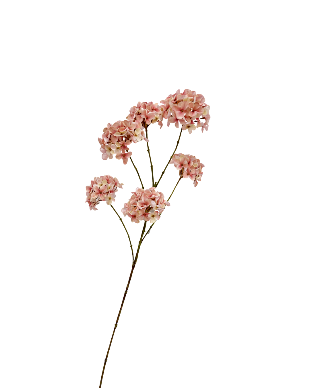 Zijden Hydrangea spray Nude Roze 95 cm