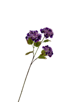 Zijden Hydrangea spray Donkerpaars 82 cm